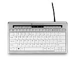 Bakker Elkhuizen BNES840DUK Wired USB Compact Keyboard, QWERTY (UK), Grey, White