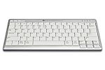 Bakker Elkhuizen BNEU950WUK Wireless Bluetooth Compact Keyboard, QWERTY (UK), Grey, White