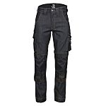 Nine worths DORNIER 's Black Trousers Water Repellent 50in W