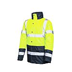 Active Gear HVNEOY Navy/Yellow Unisex Hi Vis Jacket, S