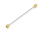 TE Connectivity 2480661 Series Male SMA to Male SMA, 152.4mm, EPC-086 Semi-Flex Coaxial, Terminated50 Ω