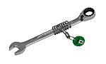 Bahco Ratchet Wrench, 140 mm Overall, 8mm Jaw Capacity