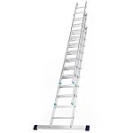 RS PRO 11 Step Aluminium Extension Ladder, 7000mm Open Length