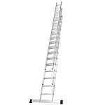 RS PRO 15 Step Aluminium Extension Ladder, 9900mm Open Length