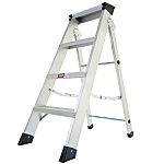 Escalera de tijera RS PRO de Aluminio, 4 peldaños