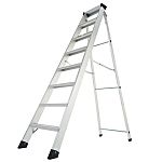 Escalera de tijera RS PRO de Aluminio, 8 peldaños