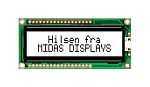 Monochromatický LCD displej Alfanumerické, Transflektivní, Midas