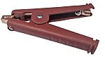 RS PRO Crocodile Clip Crocodile Clip Connection, Copper Contact, 300A, Red