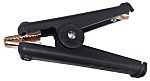 RS PRO Crocodile Clip Crocodile Clip Connection, Copper Contact, 300A, Black