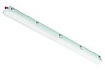RS PRO 30 → 55W LED Batten Light, 100 → 240V ac LED Batten, 1 Lamp, Anti-corrosive, 1200mm Long, IP65