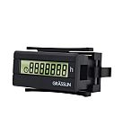Grasslin Taxxo 9612 Hour Meter, 7 Digit LCD, 12 → 24 V dc