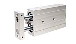 RS PRO Pneumatic Guided Cylinder - 10mm Bore, 20mm Stroke, Double Acting