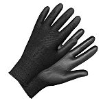 Rostaing BLACKTACTIL Black HPPE, Polyamide Abrasion Resistant, Cut Resistant Cut Resistant Gloves, Size 8, Polyurethane