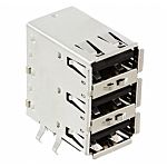 Amphenol CONEC Vertical, PCB, Socket Type Type A USB Connector