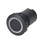 Bouton-poussoir série CW lumineux, LED Bleu, blanc, Montage panneau