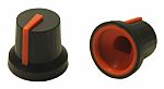RS PRO 16.2mm Black Potentiometer Knob for 6mm Shaft D Shaped