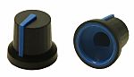 RS PRO 16.2mm Black Potentiometer Knob for 6mm Shaft D Shaped