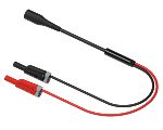 Electro PJP Banana Plug, 3A, Black/Red, 100cm Lead Length