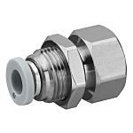 EMERSON – AVENTICS QR1-S-RSI Series Bulkhead, G 3/8 to Push In 16 mm, Threaded Connection Style, 2122608140