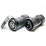RS PRO Industrial Circular Connectors, 2, 2 Contacts, Cable, In-Line, SP29 Connector, Plug and Socket, Male and Female