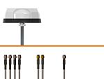 TE Connectivity L000434-09 Dome Multiband Antenna with SMA, SMA RP Connector