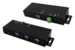 Exsys 7 Port USB 3.2  Hub, Battery Powered, 178 x 59 x 25mm