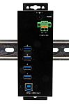 Exsys 4 Port USB 3.2  Hub, Terminal Connector Powered, 163 x 54 x 30mm