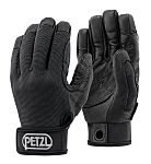 Petzl K52LN Black Leather, Neoprene Rappelling Work Gloves, Size 9