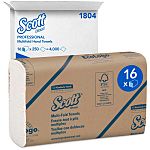 Kimberly Clark Kleenex Ultra Interfold Hand Towels Multifold White Paper Towel, 235 x 230mm, 4000 Sheets