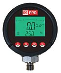 RS PRO G 1/4 Digital Pressure Gauge 400bar Bottom Entry 85mm Outside Diameter