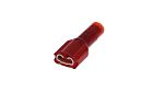 Molex 19002 Red Insulated Socket Spade Connector, Quick Disconnect