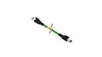 MolexBrad Micro-Change, 2m Cat5e, Green RJ45 to Male RJ45 Male, Shielded Shielded, Terminated TPE Sheath