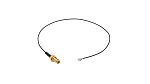 Molex73230, 305mm, Black SMA to Female IPEX MHF Male Shielded, Terminated