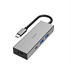 Hama 4 Port USB 3.2 USB C USB C Hub, USB Powered, 10 x 1.7 x 3.3cm
