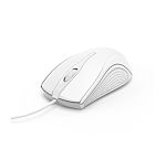 Myš 3tlačítková, Kabelová optická, USB, Bílá Hama, model: Standardní