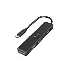 Hama 5 Port USB 3.2 USB C USB C Hub, USB Powered, 12.1 x 1.2 x 2.5cm