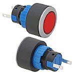 RS PRO Red Panel Mount Indicator, 24V, 22mm Mounting Hole Size, Pin Terminal Termination, IP65