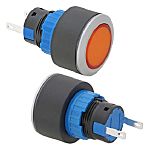 RS PRO Orange Panel Mount Indicator, 24V, 22mm Mounting Hole Size, Pin Terminal Termination, IP65