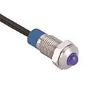 RS PRO Blue Panel Mount Indicator, 24V, 8mm Mounting Hole Size, IP67