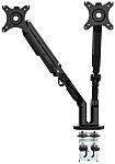 RS PRO Desk & Grommet Clamp Mounting Monitor Arm for 2 x Screen, 32in Screen Size