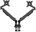 RS PRO Desk & Grommet Clamp Mounting Monitor Arm for 2 x Screen, 32in Screen Size