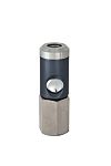 RS PRO Aluminium, Brass Male Pneumatic Quick Connect Coupling, G 3/8 Male Threaded