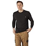 Dickies Black Cotton Long Sleeve T-Shirt, UK- XL, EUR- XL