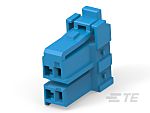 TE Connectivity Compact Power Connector Free Hanging (In Line) Plug, 2, Crimp Termination, 10A, 300 V AC