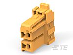 TE Connectivity Compact Power Connector Free Hanging (In Line) Plug, 2, Crimp Termination, 10A, 300 V AC