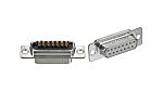 FCT from Molex FCT 15 Way Panel Mount D-sub Connector Socket, with Solder Cup