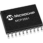 Microchip, 24 bit- ADC 153.6ksps, 20-Pin TSSOP