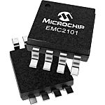 Microchip EMC2101 Series Temperature Sensor, Buffer Output, Surface Mount, SMBus, ±2%, 8 Pins