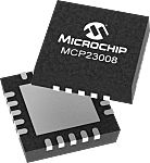 Vstupně-výstupní expandér MCP23008T-E/ML Sériové - SPI 18pinový, QFN