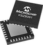 Microchip KSZ8091RNBIA-TR, Ethernet Transceiver, 100Mbps, USB, 1.2 V, 32-Pin VQFN
